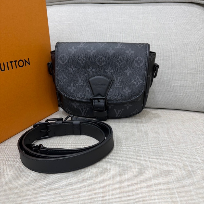 Lv M12519 Montsouris 郵差包 PM#晶片款#-0