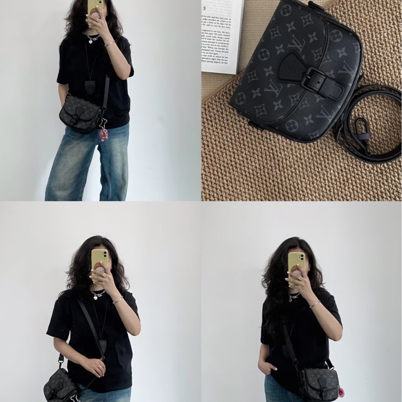 Lv M12519 Montsouris 郵差包 PM#晶片款#-3