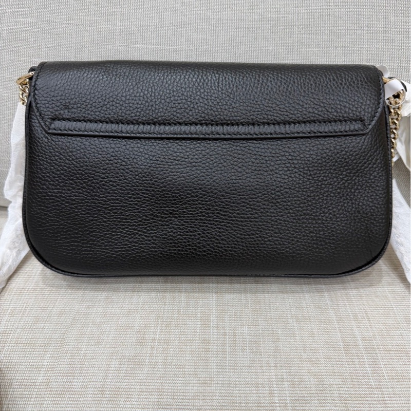 Gucci soho系列 牛皮浮雕雙G標誌 流蘇包 鏈條斜背包#全新包裝未拆-8