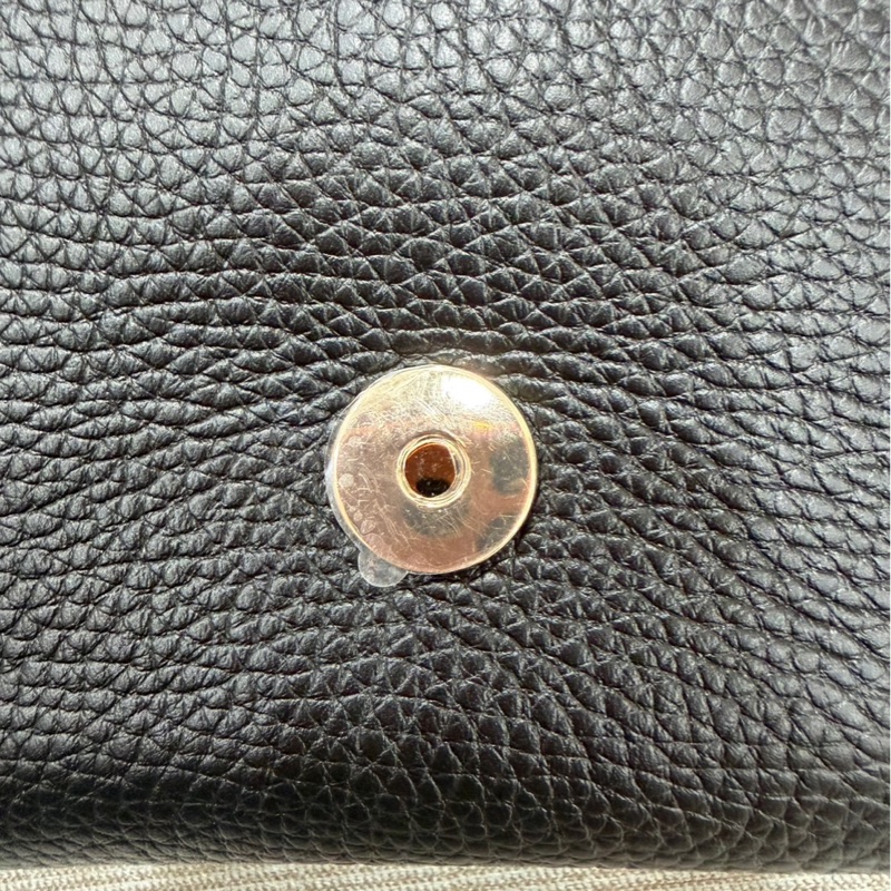 Gucci soho系列 牛皮浮雕雙G標誌 流蘇包 鏈條斜背包#全新包裝未拆-21