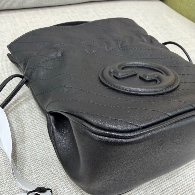 GUCCI 黑色甜酷小福袋包 手提包 斜背包 黑色-11