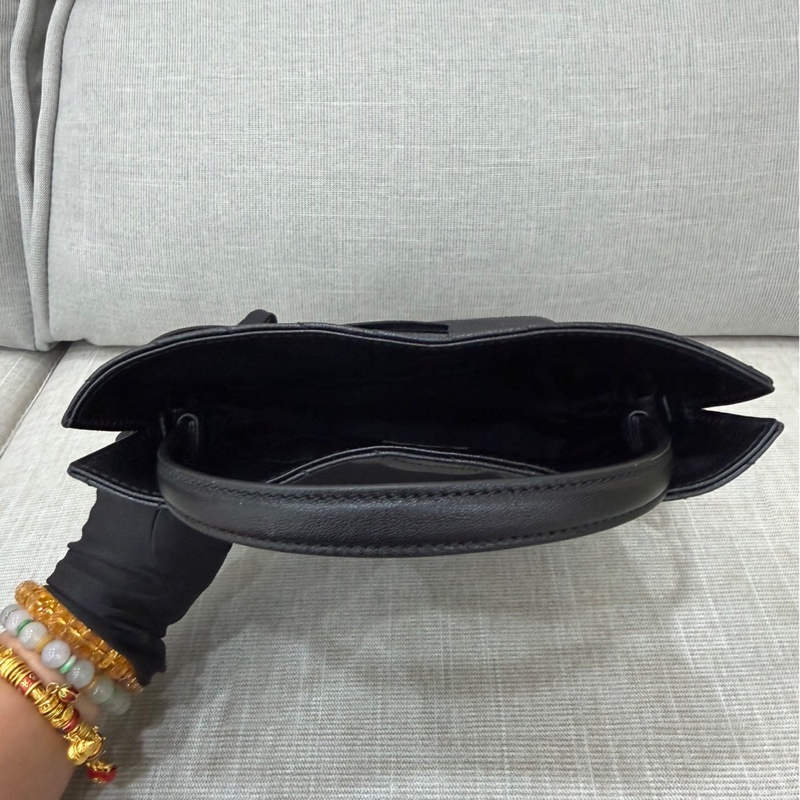 GUCCI 黑色甜酷小福袋包 手提包 斜背包 黑色-15