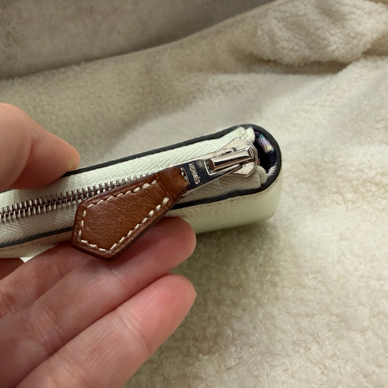 Hermes 愛馬仕 自由之城 狗來富 絲巾短夾 氣泡綠-18