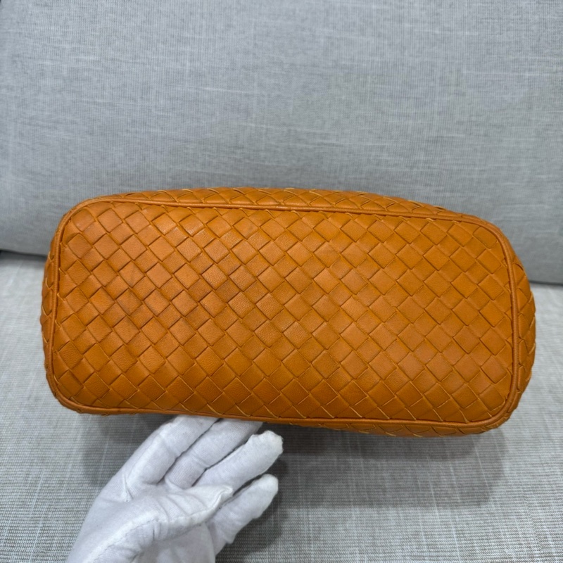 BV 全皮編織手提包 腋下包 飯盒包-13