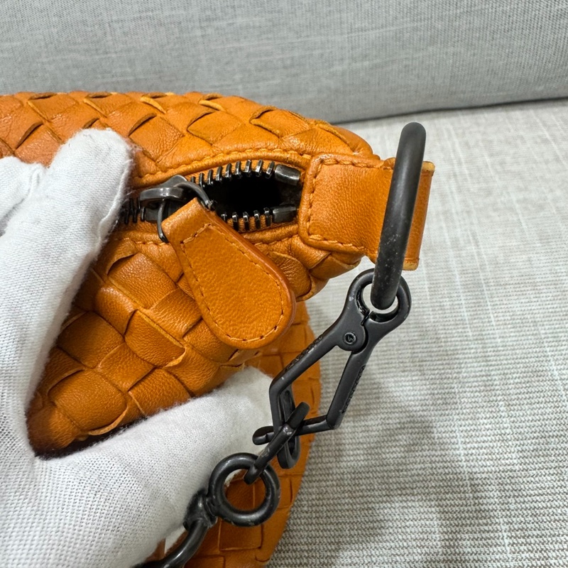 BV 全皮編織手提包 腋下包 飯盒包-33