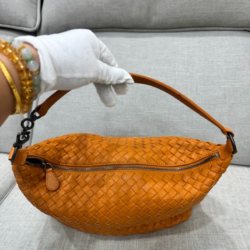 BV 全皮編織手提包 腋下包 飯盒包-38