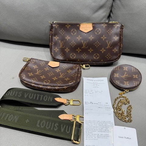 98新LV五合一綠肩帶 20年 尺寸24*13.5*4cm