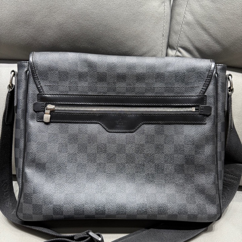 95新LV GM黑棋盤格斜挎包 無裂 編號SP1141 尺寸34*24*8cm-1