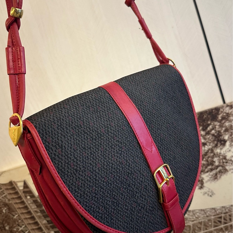 MYMluxurybag 🩵YSL vintage bag 古董包 肩背袋 斜揹袋-1