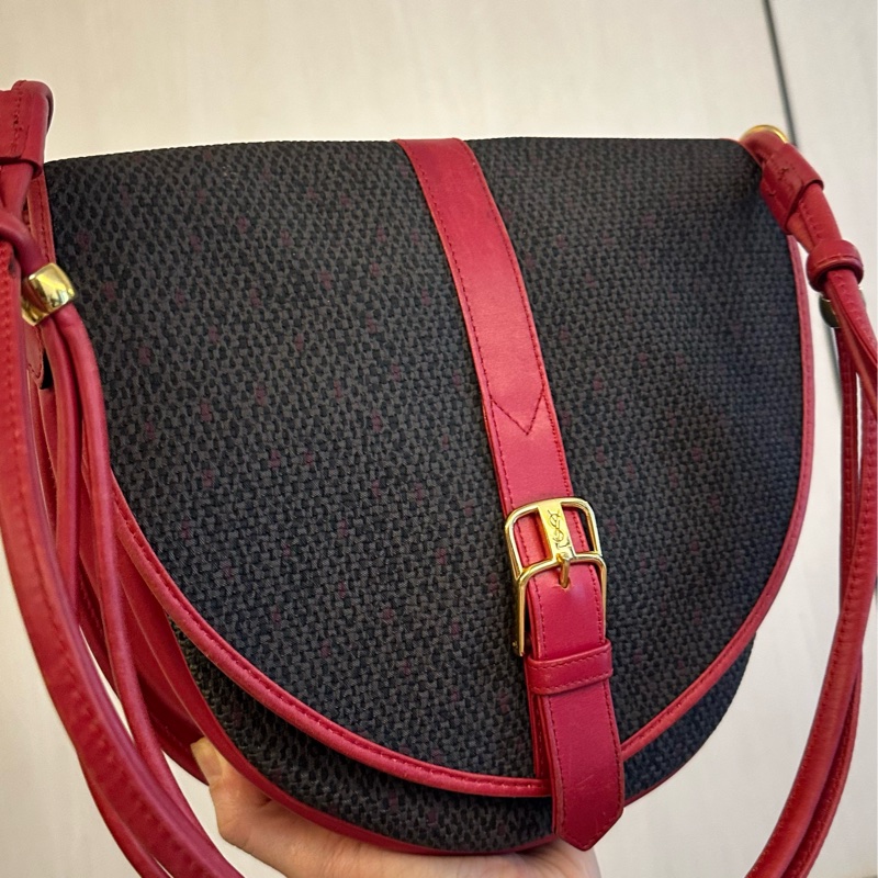 MYMluxurybag 🩵YSL vintage bag 古董包 肩背袋 斜揹袋-7