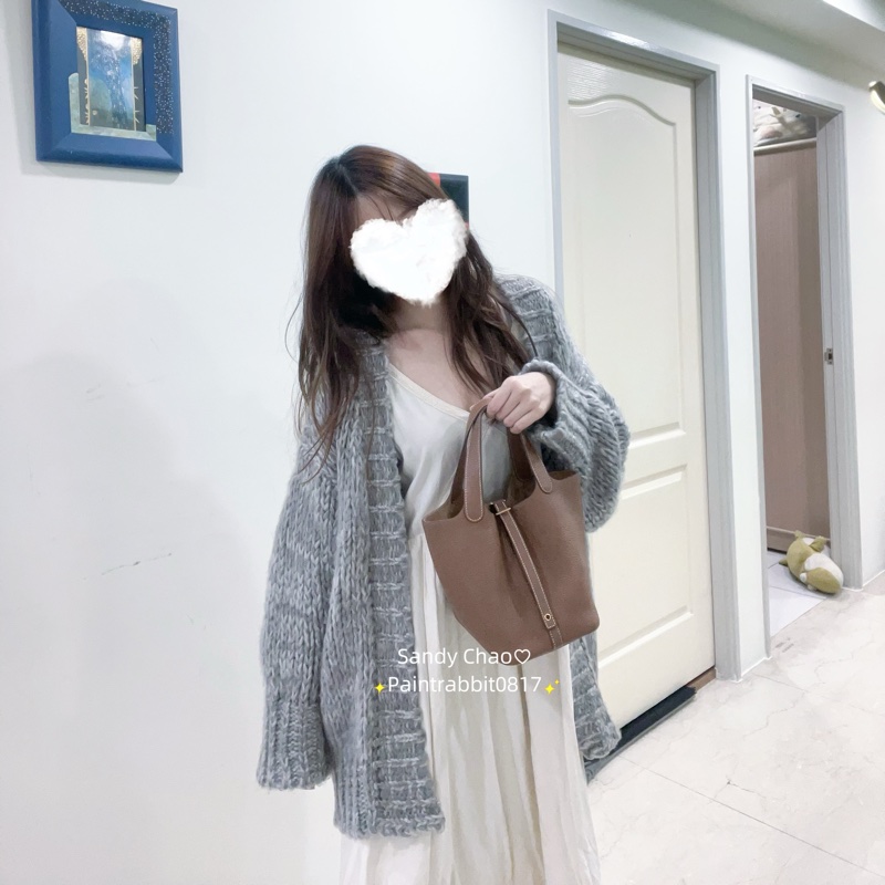 ෆ Hermes 菜籃子金棕金💛大全配有2022購證-0