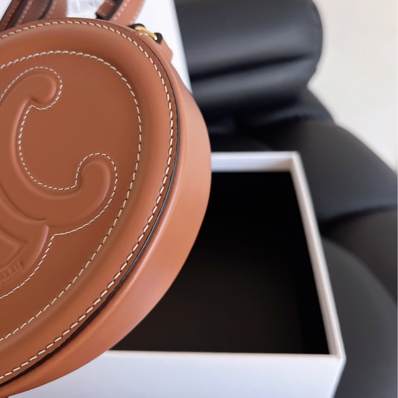 【近新閒置品】Celine 凱旋門月餅包 CUIR TRIOMPHE光滑牛皮美拉德單肩斜挎包-11