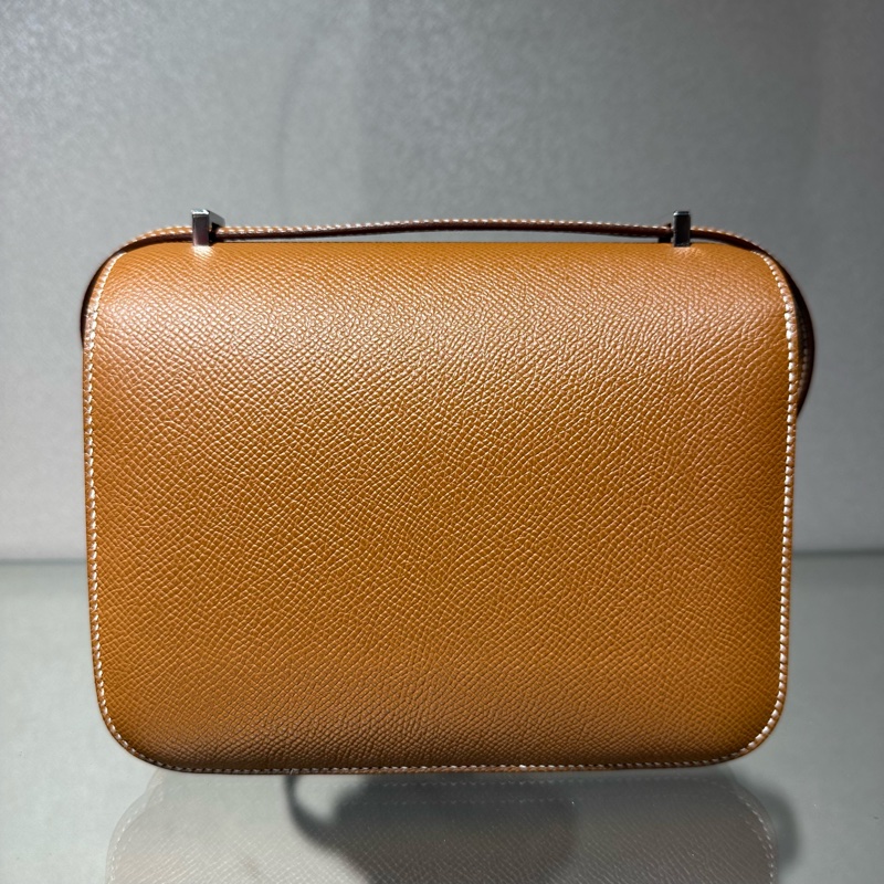 HERMES爱马仕 Constance Mini 19 康康银扣 单肩斜挎包-4