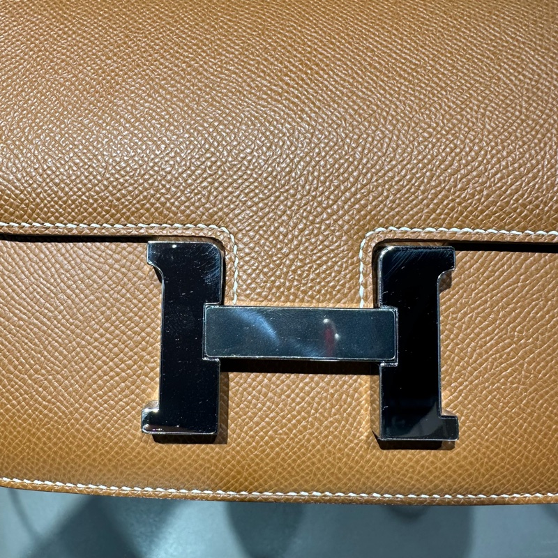 HERMES爱马仕 Constance Mini 19 康康银扣 单肩斜挎包-5