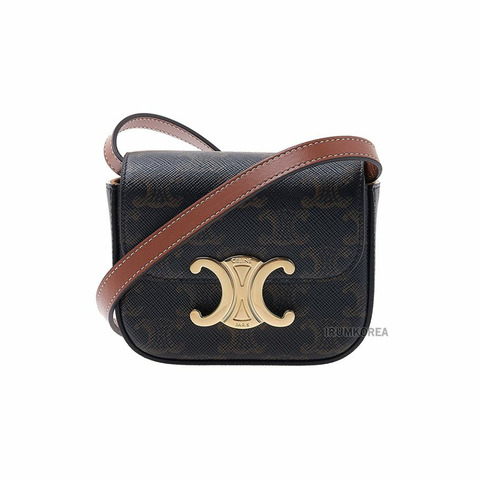 CELINE 迷你 Triomphe 斜背包 10I512DQB 04LU FW25