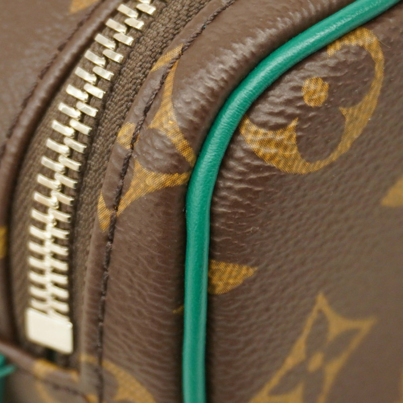 路易威登 Monogram Macassar Doppkit 手拿包 M14911 棕色/綠色 男款/女款-5