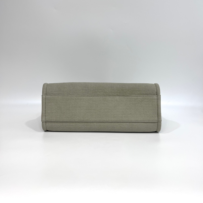 🥨極美色調香奈兒沙灘包🕯️CHANEL牛仔灰帆布銀鏈小號沙灘包A67001-8