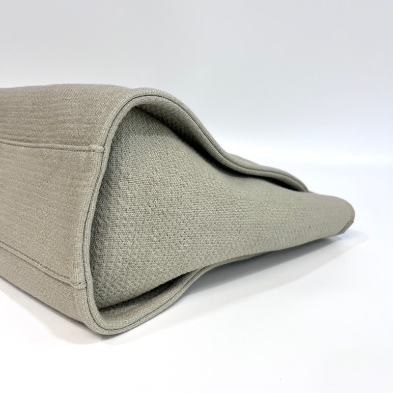 🥨極美色調香奈兒沙灘包🕯️CHANEL牛仔灰帆布銀鏈小號沙灘包A67001-16