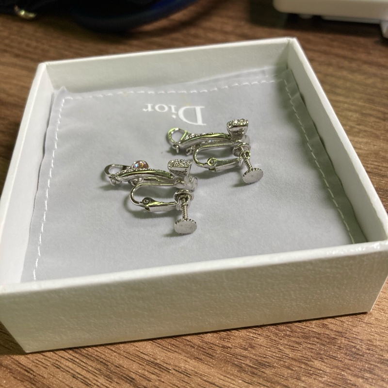 迪奧夾式耳環-6