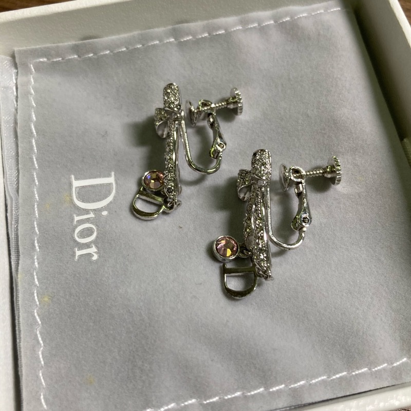 迪奧夾式耳環-8