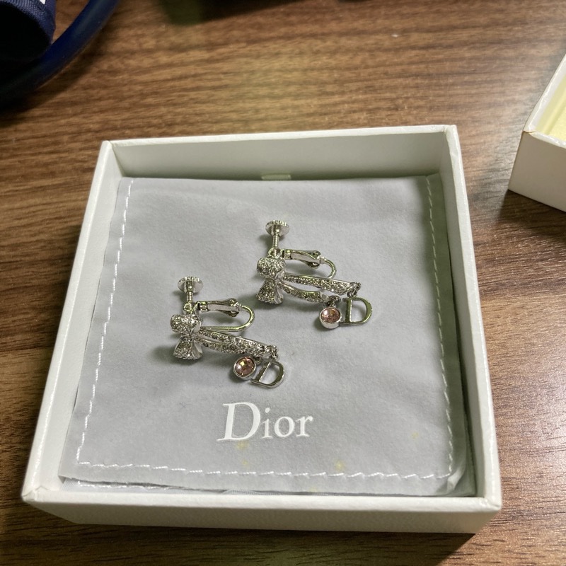 迪奧夾式耳環-9