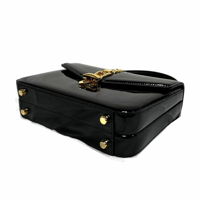 GUCCI 專利迷你手提包 589479 1J70G 1000 黑色-2