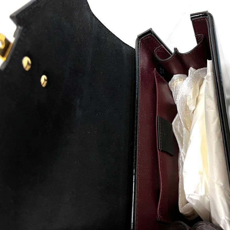 GUCCI 專利迷你手提包 589479 1J70G 1000 黑色-3