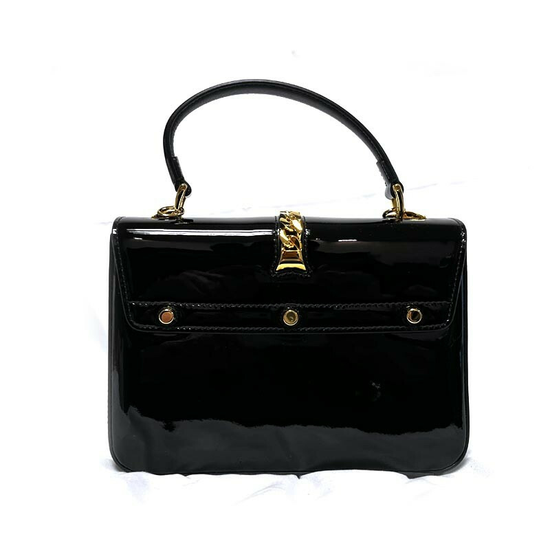 GUCCI 專利迷你手提包 589479 1J70G 1000 黑色-7