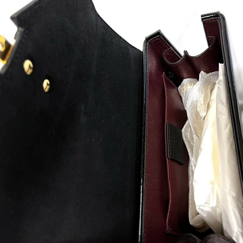 GUCCI 專利迷你手提包 589479 1J70G 1000 黑色-9