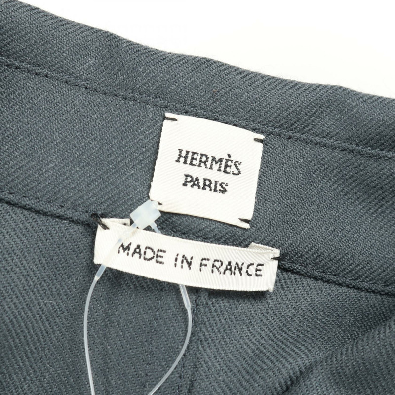 愛馬仕 36號洋裝 2H0549DN 羊毛灰色 二手 女款-2