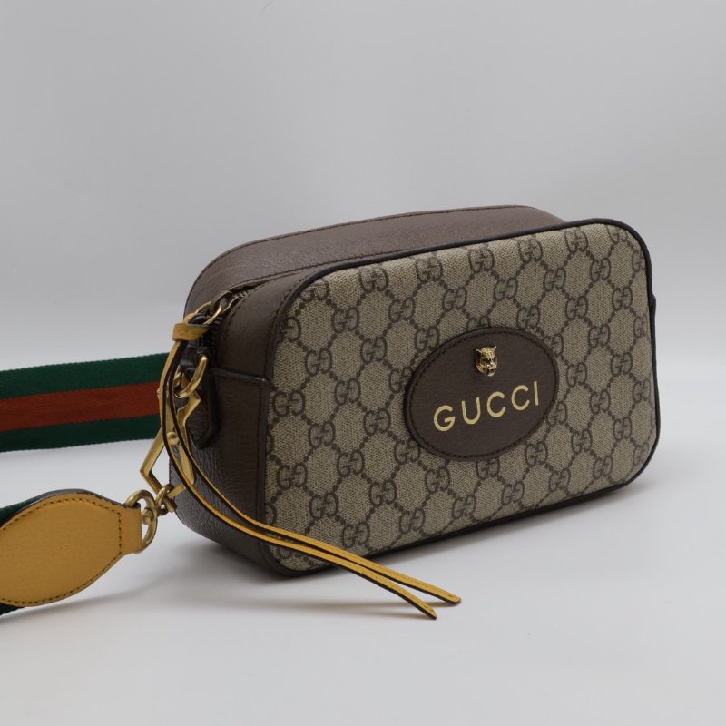 GUCCI Superme虎頭老花相機包-6