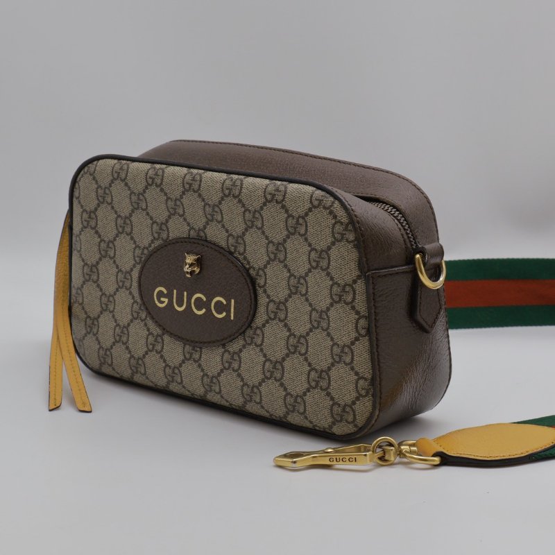 GUCCI Superme虎頭老花相機包-7