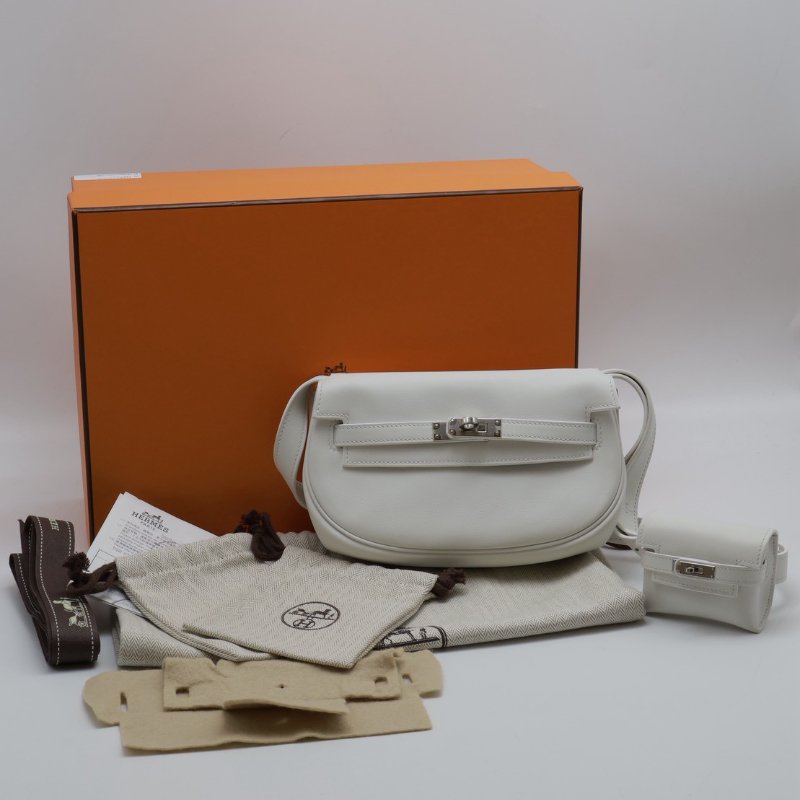 HERMES Kelly moove - 新白銀 W-12