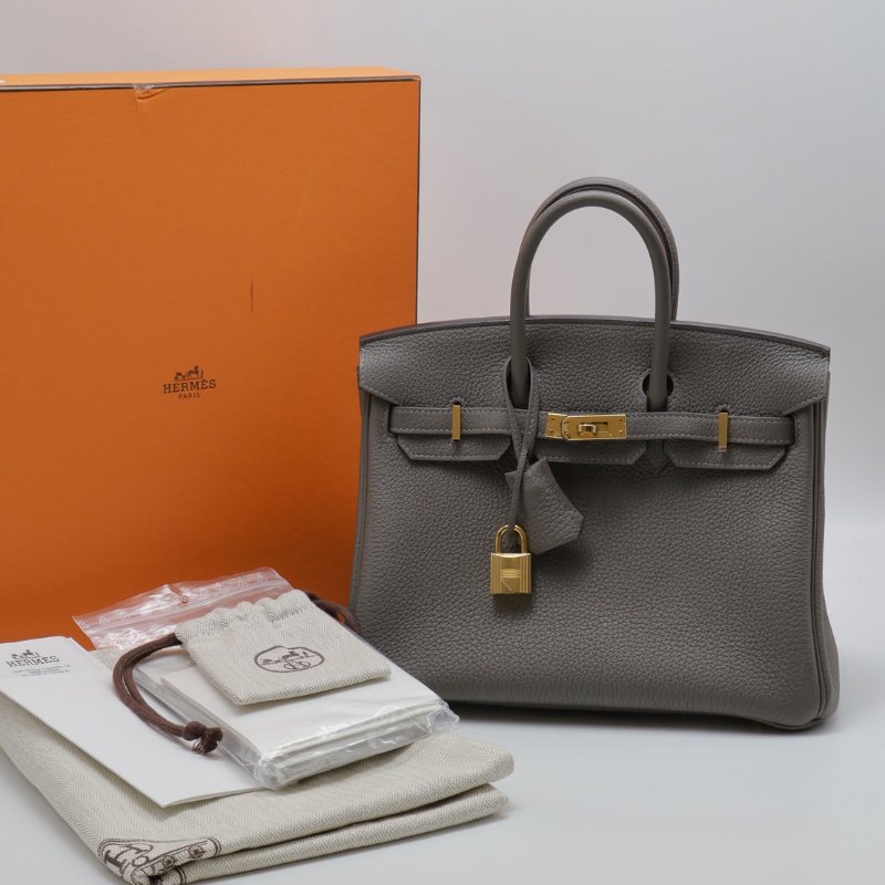 HERMES Birkin 25 - 積雨雲灰金 U-8