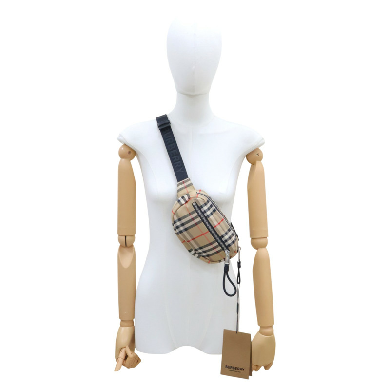 米色 Vintage Check 帆布 Cannon Belt Bag 腰包【BURBERRY 巴寶莉】 8014420-8