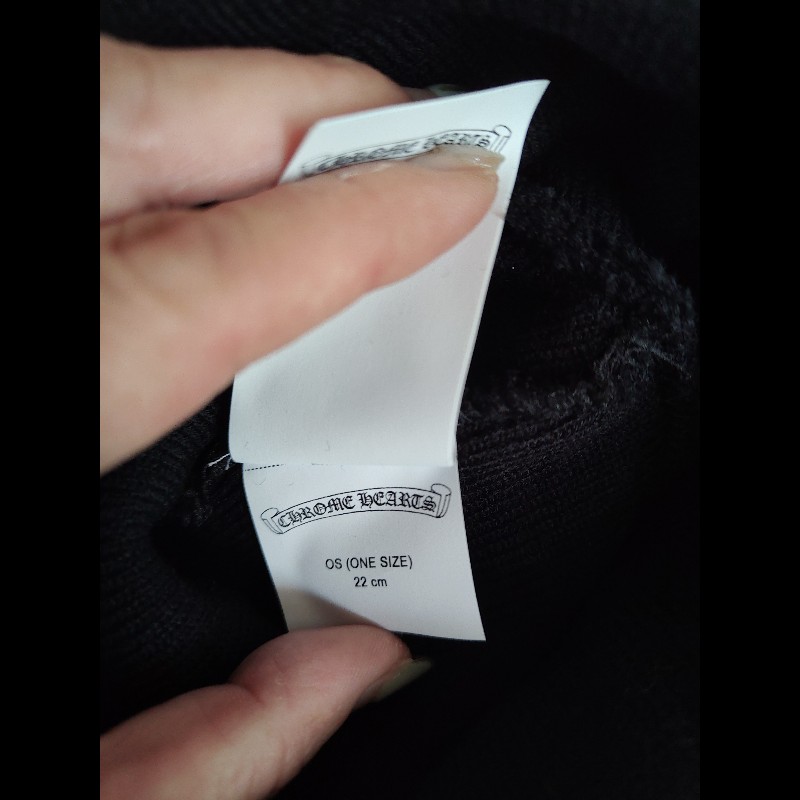 克羅心Chrome Hearts刺繡文字毛帽-3