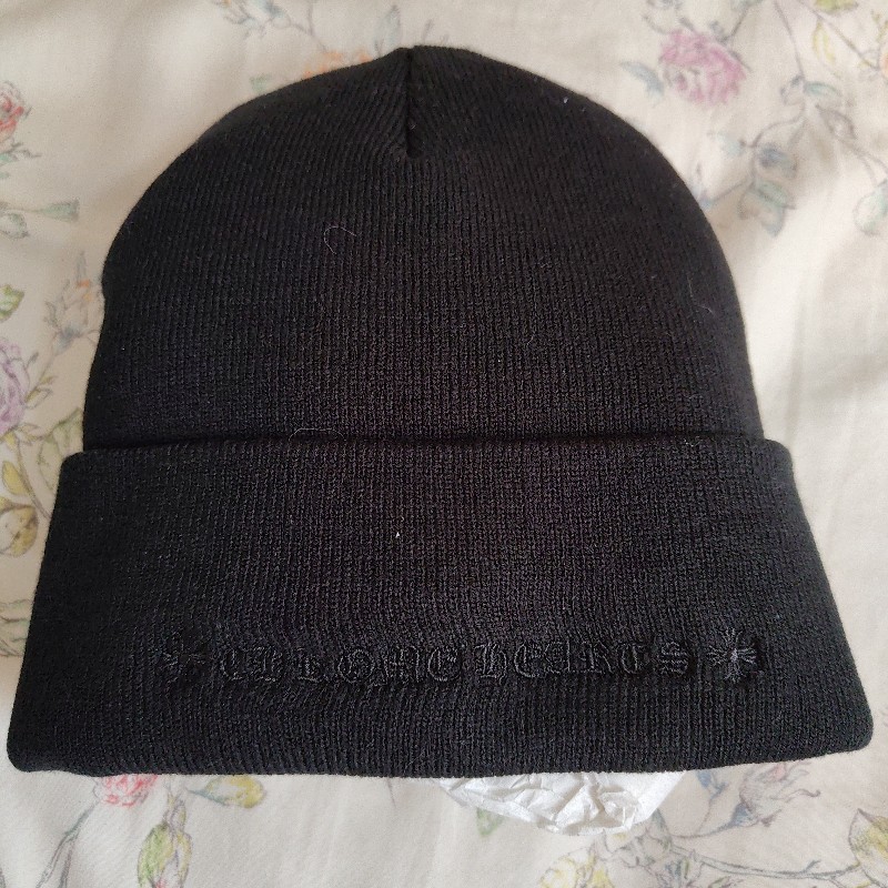 克羅心Chrome Hearts刺繡文字毛帽-6