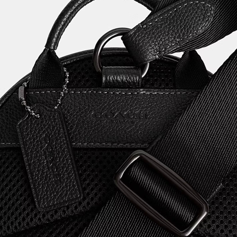 Coach 蔻馳 荔枝牛皮革 大尺寸經典 側背包 肩背包-3