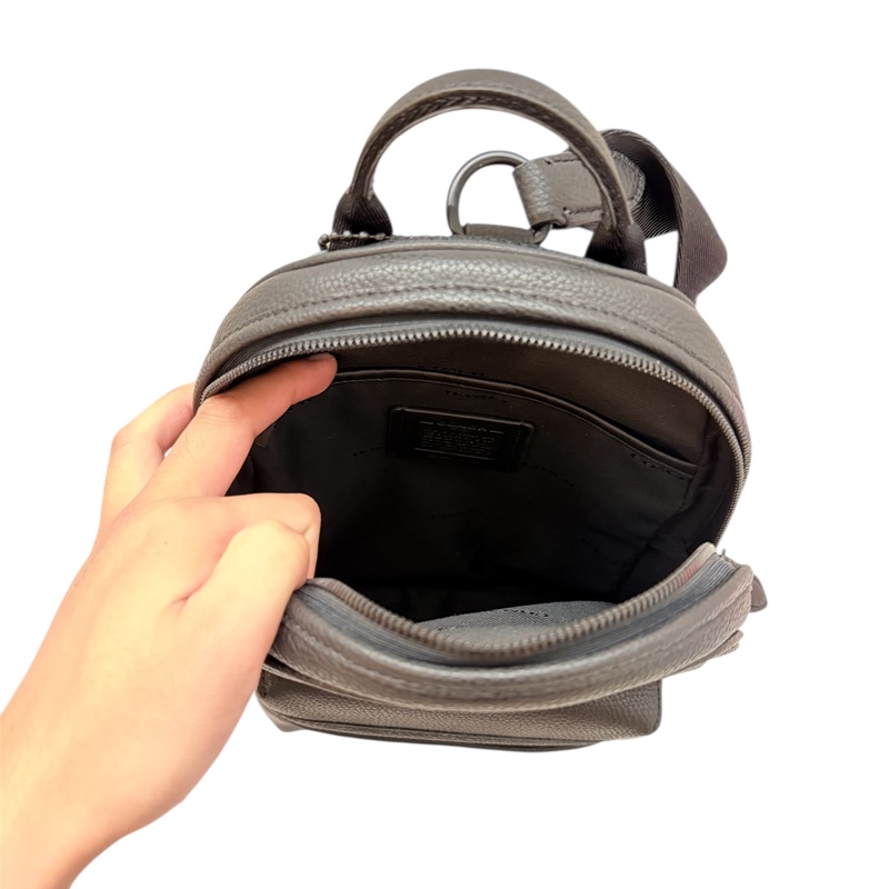 Coach 蔻馳 荔枝牛皮革 大尺寸經典 側背包 肩背包-6