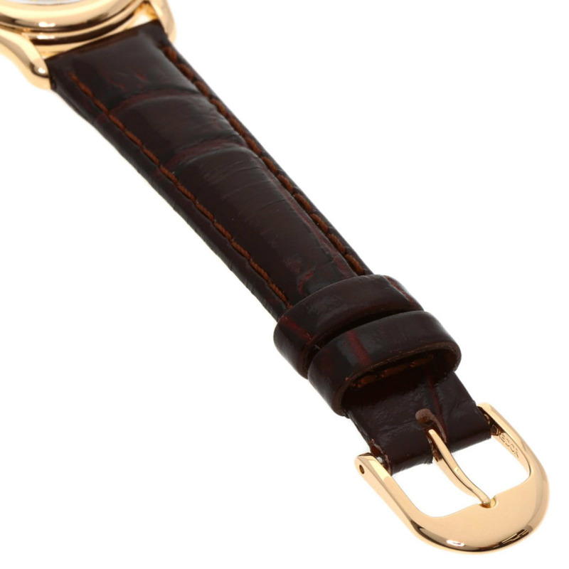 精工 4J81-5030 Credor 橢圓形錶盤腕錶，18K 玫瑰金/皮革錶帶，女款-8