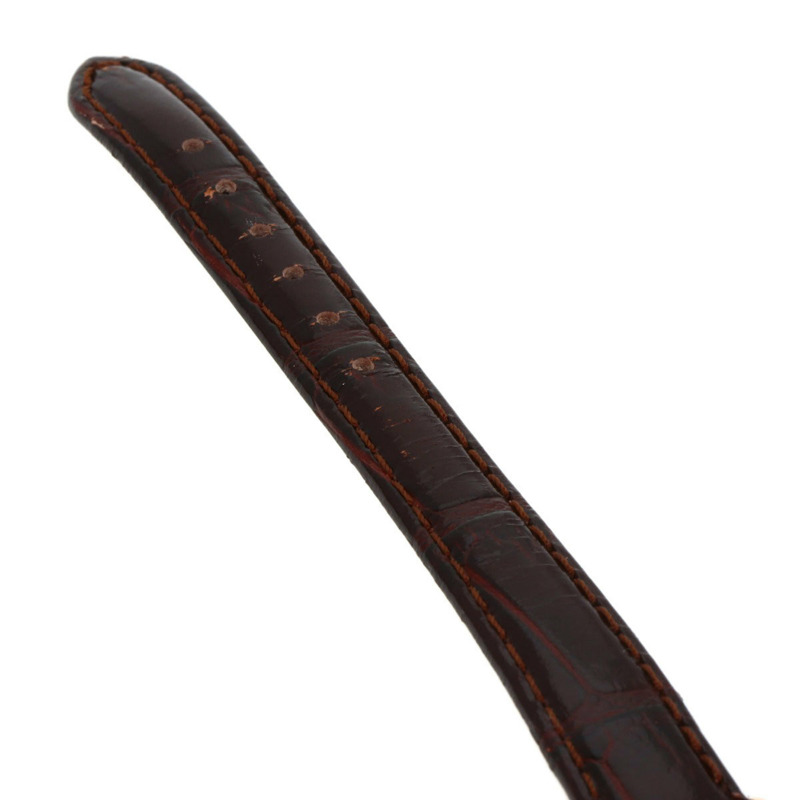 精工 4J81-5030 Credor 橢圓形錶盤腕錶，18K 玫瑰金/皮革錶帶，女款-9