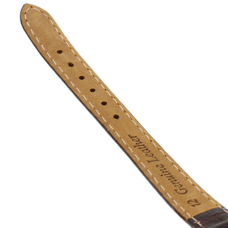 精工 4J81-5030 Credor 橢圓形錶盤腕錶，18K 玫瑰金/皮革錶帶，女款-11