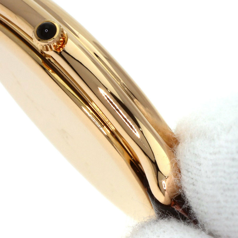 精工 4J81-5030 Credor 橢圓形錶盤腕錶，18K 玫瑰金/皮革錶帶，女款-14