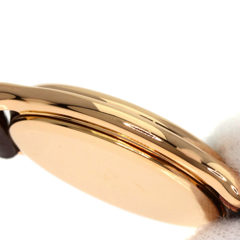 精工 4J81-5030 Credor 橢圓形錶盤腕錶，18K 玫瑰金/皮革錶帶，女款-16