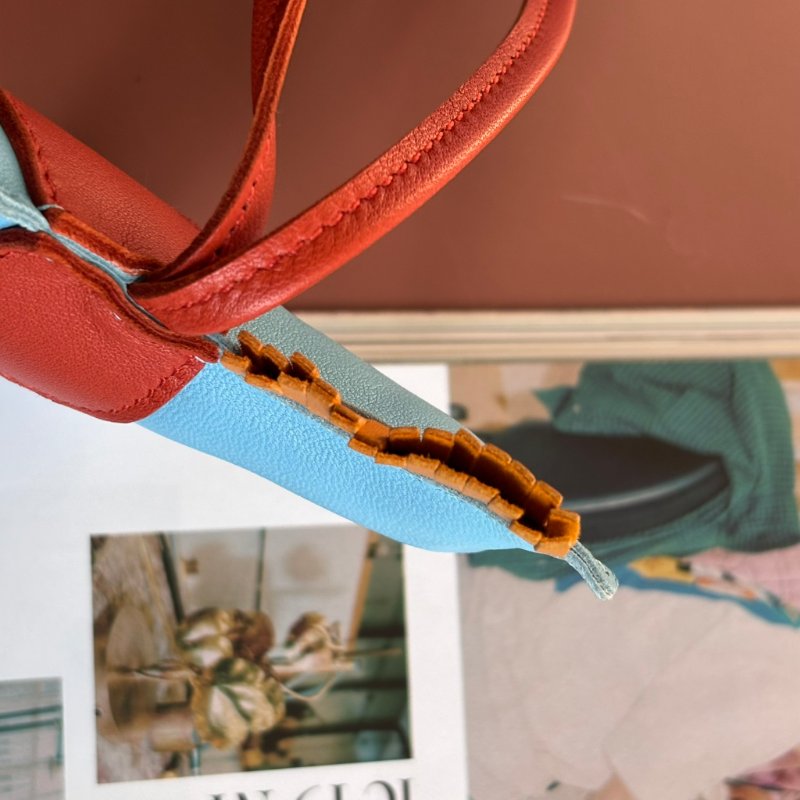 ::HERMES:: Rodeo小羊皮馬兒吊飾 (中/水藍X棕)-9