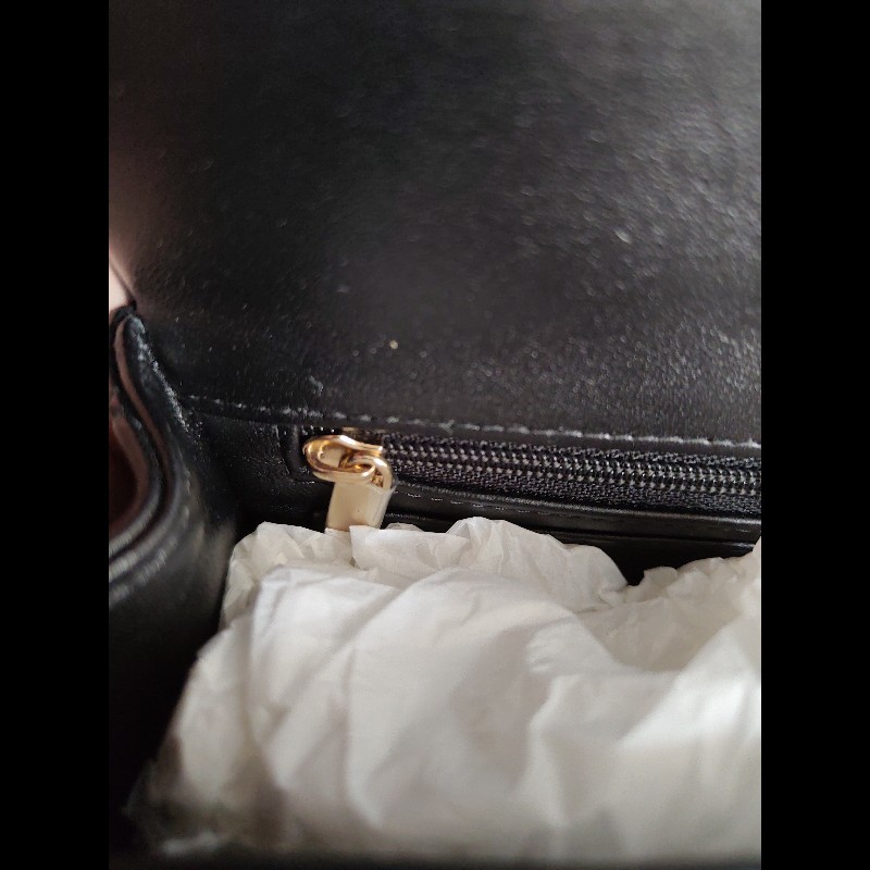 CHANEL 香奈兒CF20黑金羊皮-12