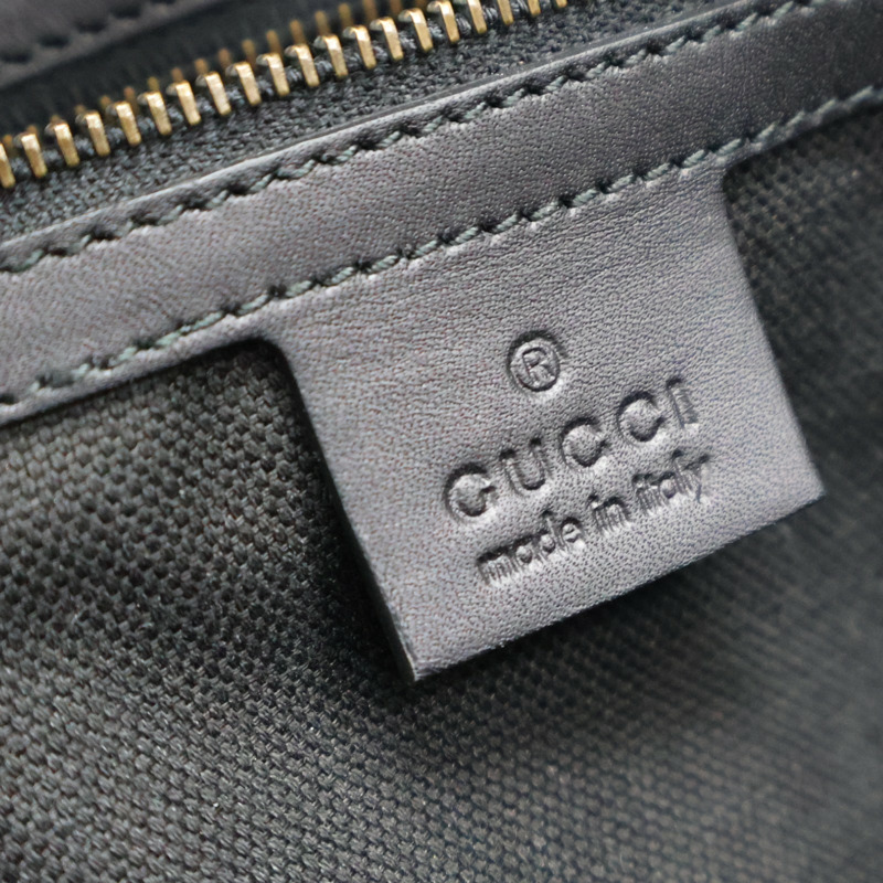 黑色 牛皮 Stirrup Leather Handbag 手提包 296856 【GUCCI 古馳】 296856-7