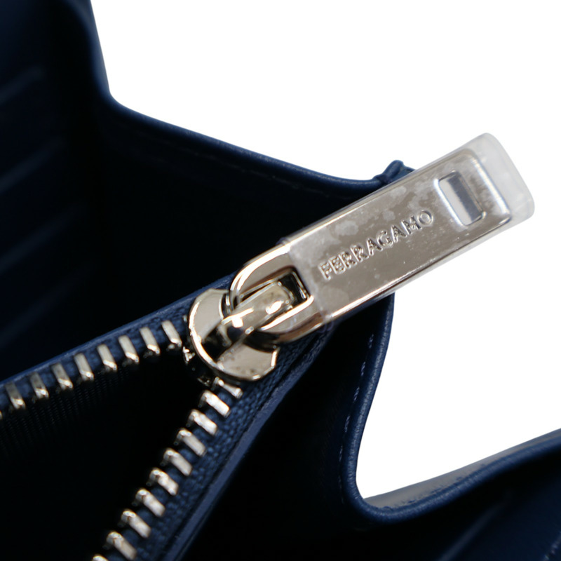 藍色 牛皮 銀鍊 肩背包【Salvatore Ferragamo 費拉格慕】-11