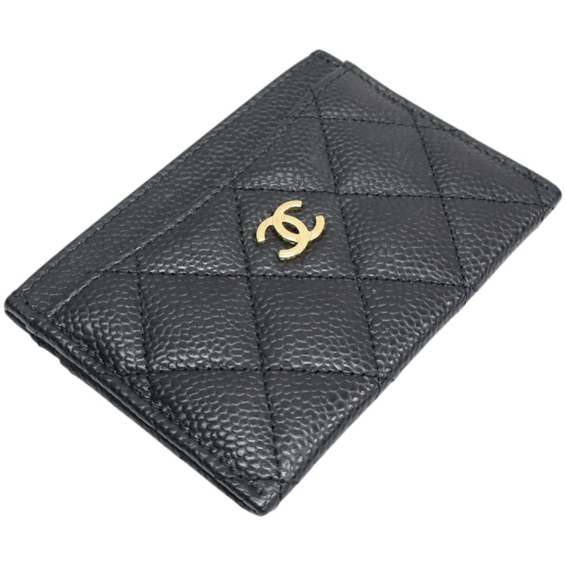黑色牛皮 菱格紋 荔枝紋 Matelasse名片夾 卡夾 AP0213【CHANEL 香奈兒】 AP0213-2