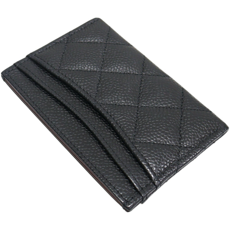 黑色牛皮 菱格紋 荔枝紋 Matelasse名片夾 卡夾 AP0213【CHANEL 香奈兒】 AP0213-3